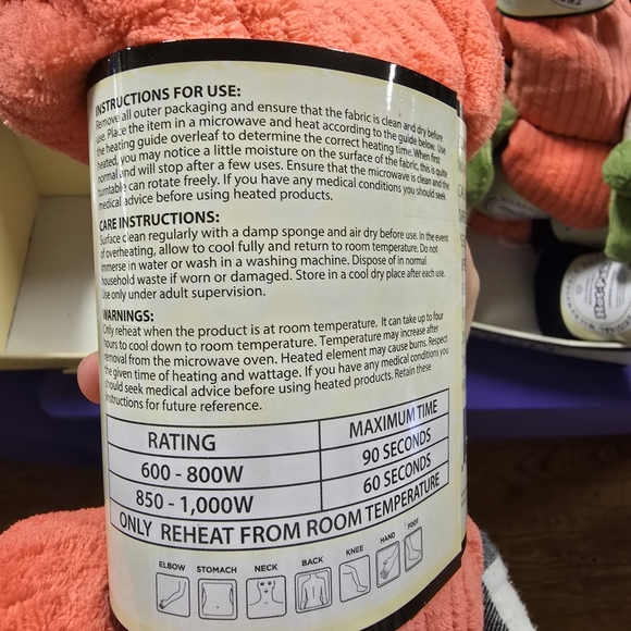 Microwaveable Lavender Scented Weighted Neck Wrap - Picture 2 of 2